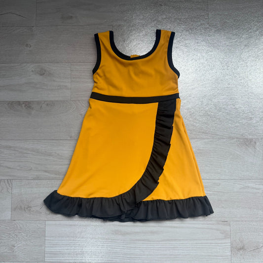 No moq Preorder Baby Girls Kids Sleeveless Shorts Knee Length Scallop Dress Yoga Active Summer Clothes