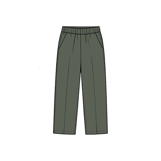 (Moq 5 Baby Boys Kids Pockets Olive Pants Bottoms Cotton Clothes