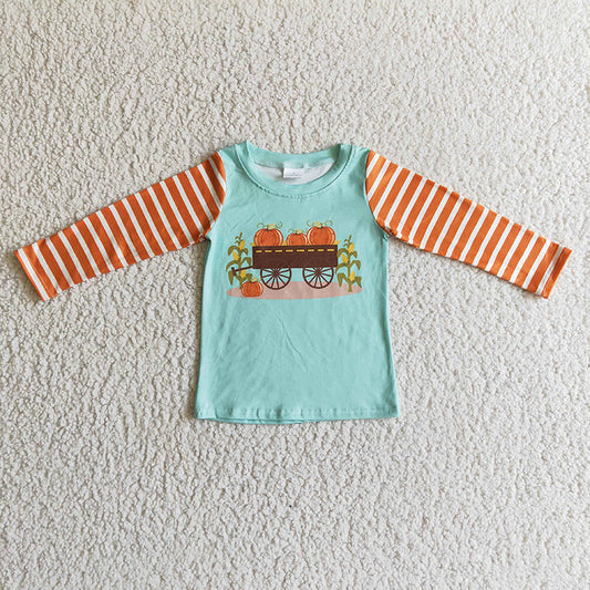 Promotion Baby Boys Kids Thanksgiving Pumpkin Shirt