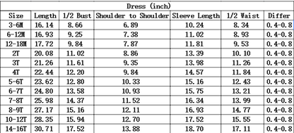 Baby Girls Kids Long Sleeves Pumpkins turkey Fall Knee Length  Dress