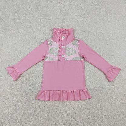 RTS Sibling Baby Boys Girls Kids Long Sleeves Golf Buttons Pullover Shirts Tops