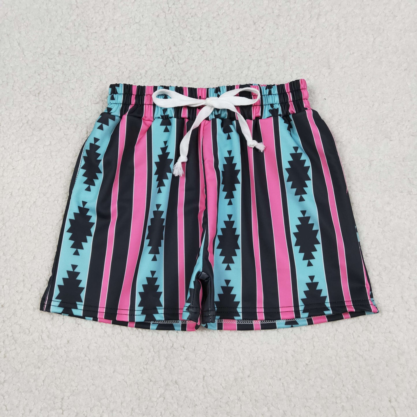 RTS Baby Boy Western Aztec Stripes Swimming Trunks Shorts Bottoms
