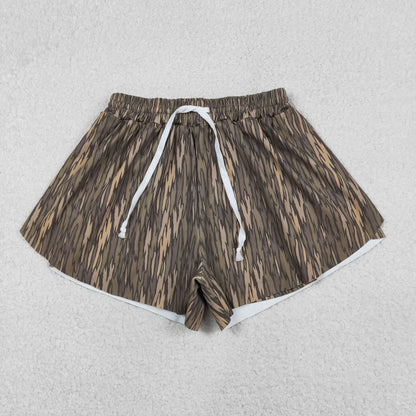 RTS Adult Women Camo Yoga Southern Shorts Bottoms