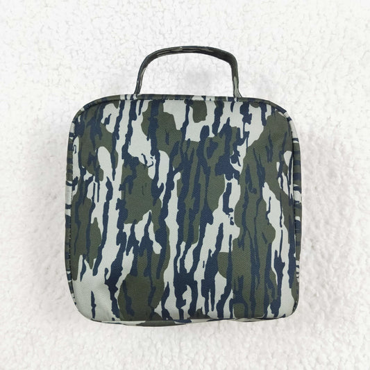 USA Shop Baby Boys Kids Green Camo Lunch Box Dinner Picnic Thermal Bag