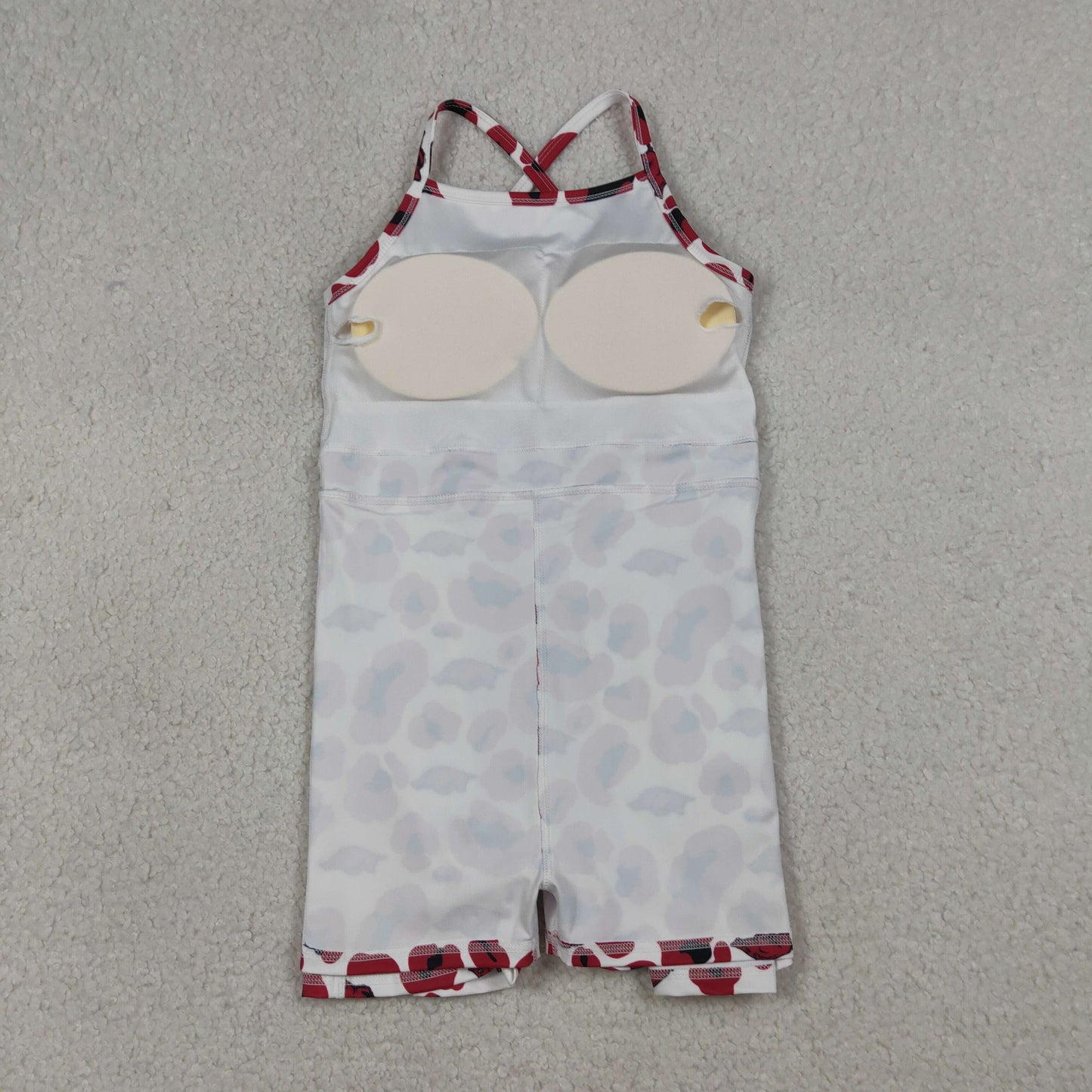 RTS Sibling Baby Girl Kids Sleeveless Leopard Team Knee Length Yoga Active Dresses