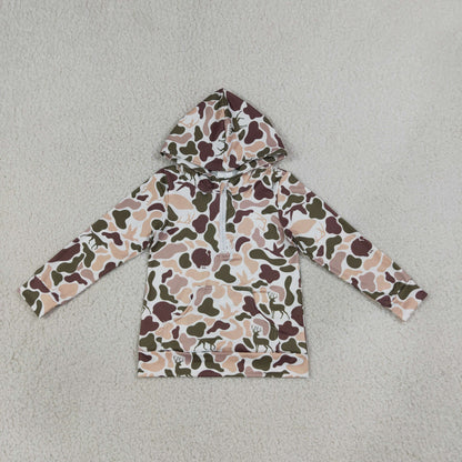Sibling Baby Boys Adult Woman Ducks Dogs Camo Zipper Hoodie Pockets Hunting Pullovers Shorts