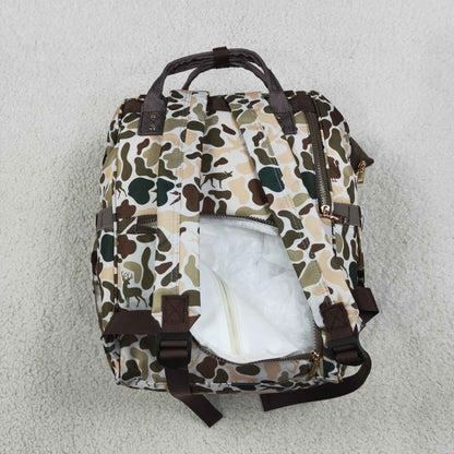 Sibling Baby Boys Kids Camo Print Zipper Backpack School Hunting Bag