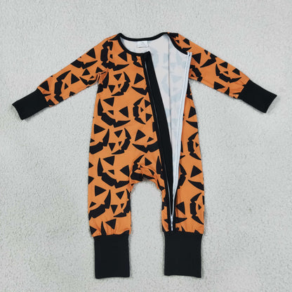 Baby Boys Infant Long Sleeves Halloween Zipper Footie Sleeper Romper Clothes