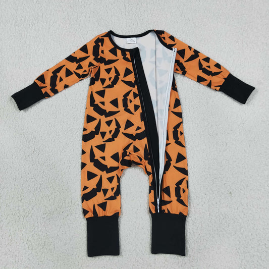 Baby Boys Infant Long Sleeves Halloween Zipper Footie Sleeper Romper Clothes