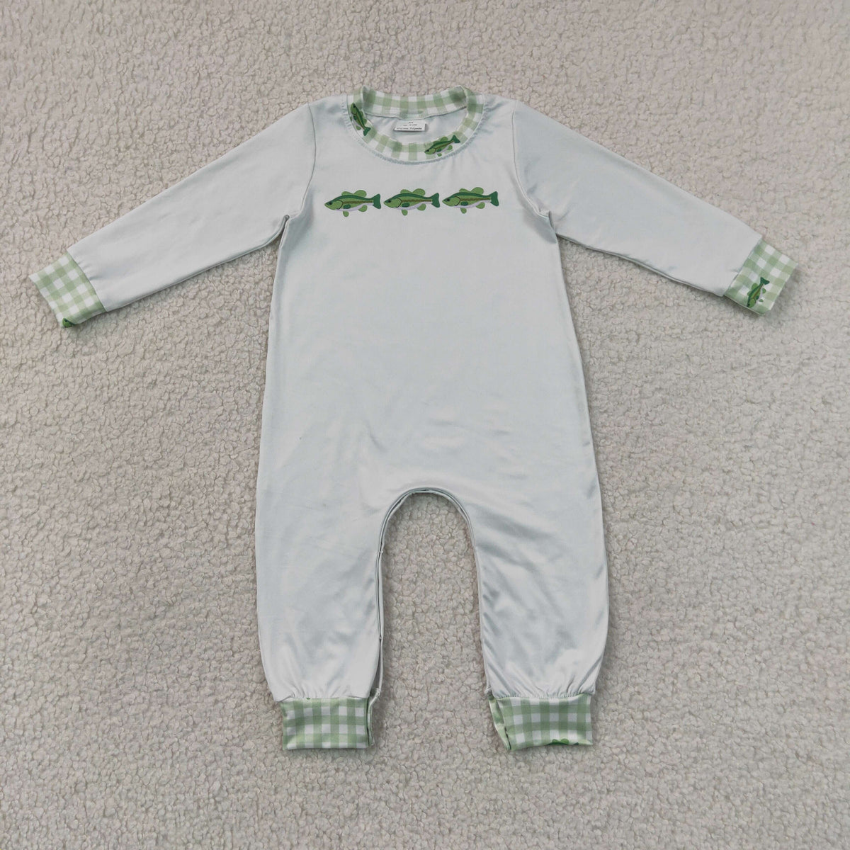Baby Boys Infant Long Sleeves Fish Romper Clothes