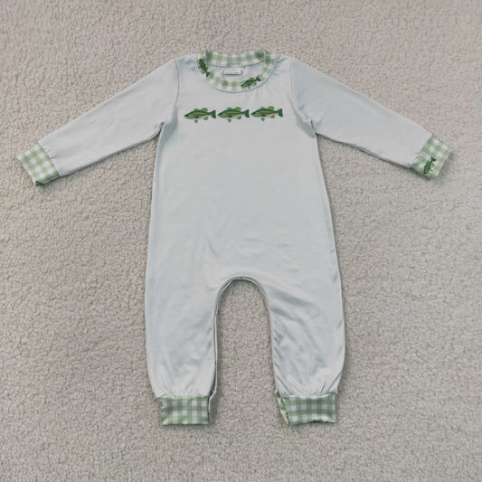 Baby Boys Infant Long Sleeves Fish Romper Clothes