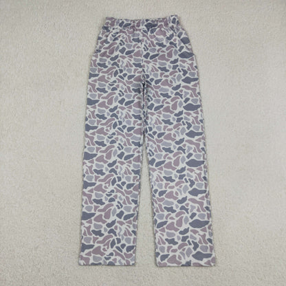 Adult Women Pockets Pants Southern Grey Camo Bottom
