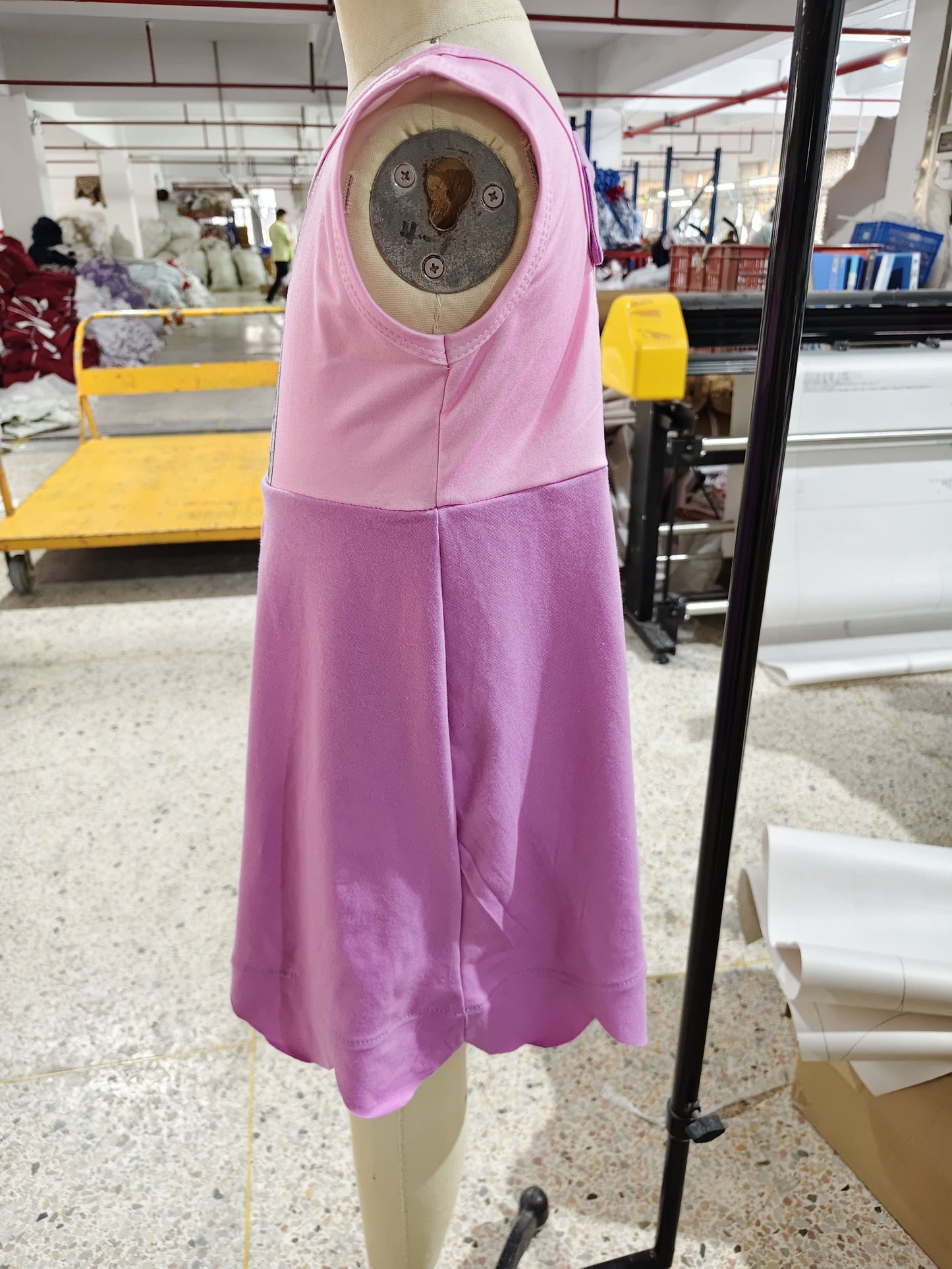 Preorder Baby Girl Pink Sleeveless Knee Length Princess Dress
