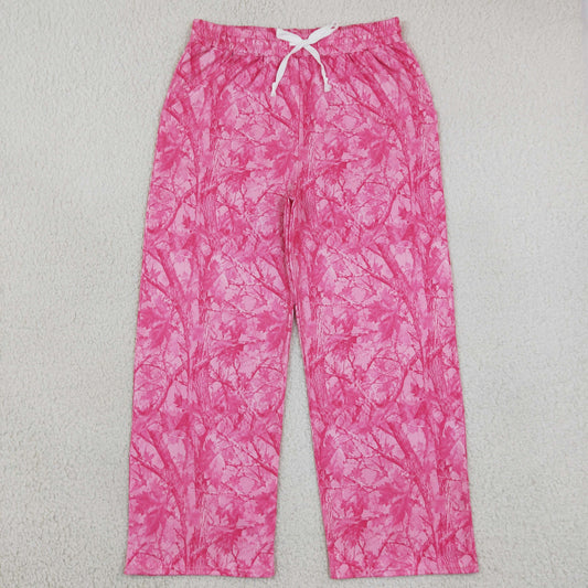 Adult Women Leaves Pockets Pink Pants Bottom Camo Clothes RTS