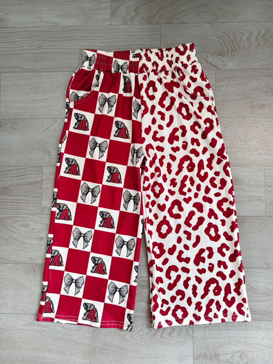 No moq Baby Girls Kids Bows Elephant Leopard Pants Bottoms Team Clothes