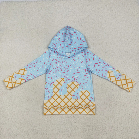 USA Shop Baby Boys Kids Long Sleeves Sprinkles Drips Hoodie Blue Shirt Tops