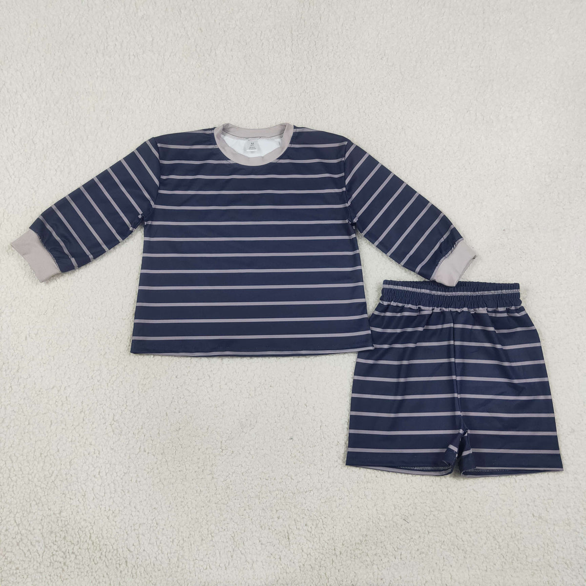 Baby Girls Kids Long Sleeves Stripes Shirt Shorts Black Set Yoga Active Clothes