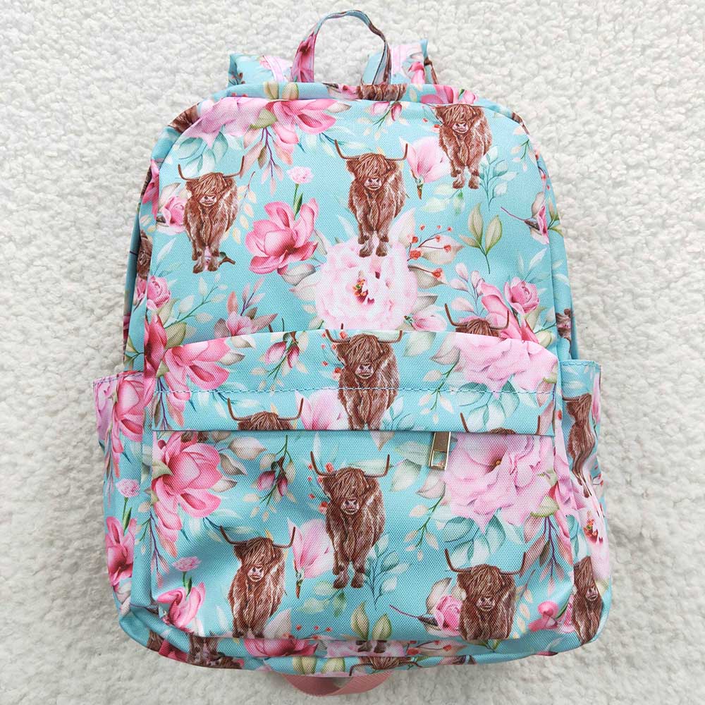 USA Shop Baby Kids Toddler Flower Western Cow School Backpack Bag
