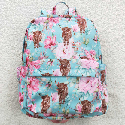 USA Shop Baby Kids Toddler Flower Western Cow School Backpack Bag