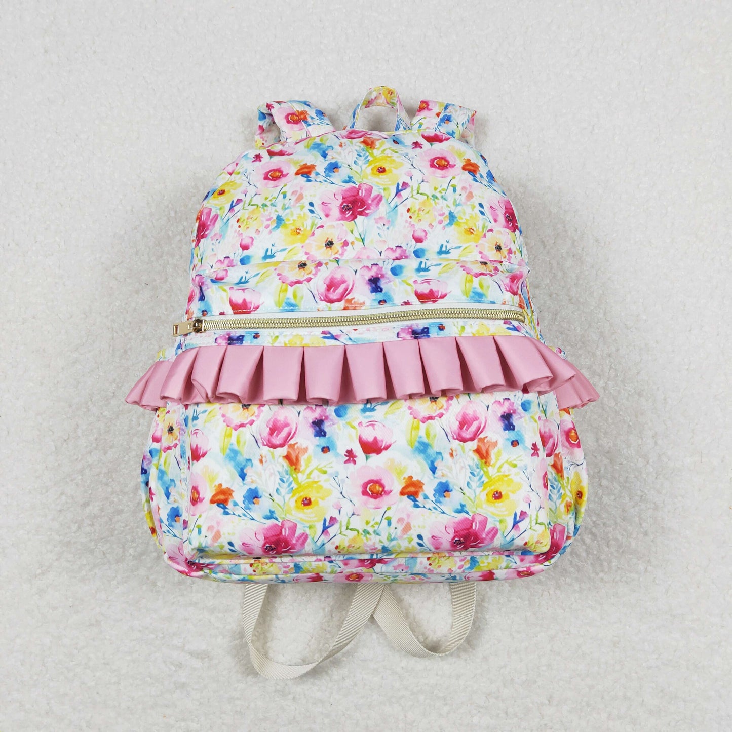 USA Shop Baby Kids Flower School Ruffle Backpack Bag