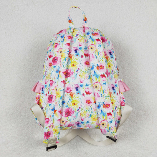 USA Shop Baby Kids Flower School Ruffle Backpack Bag