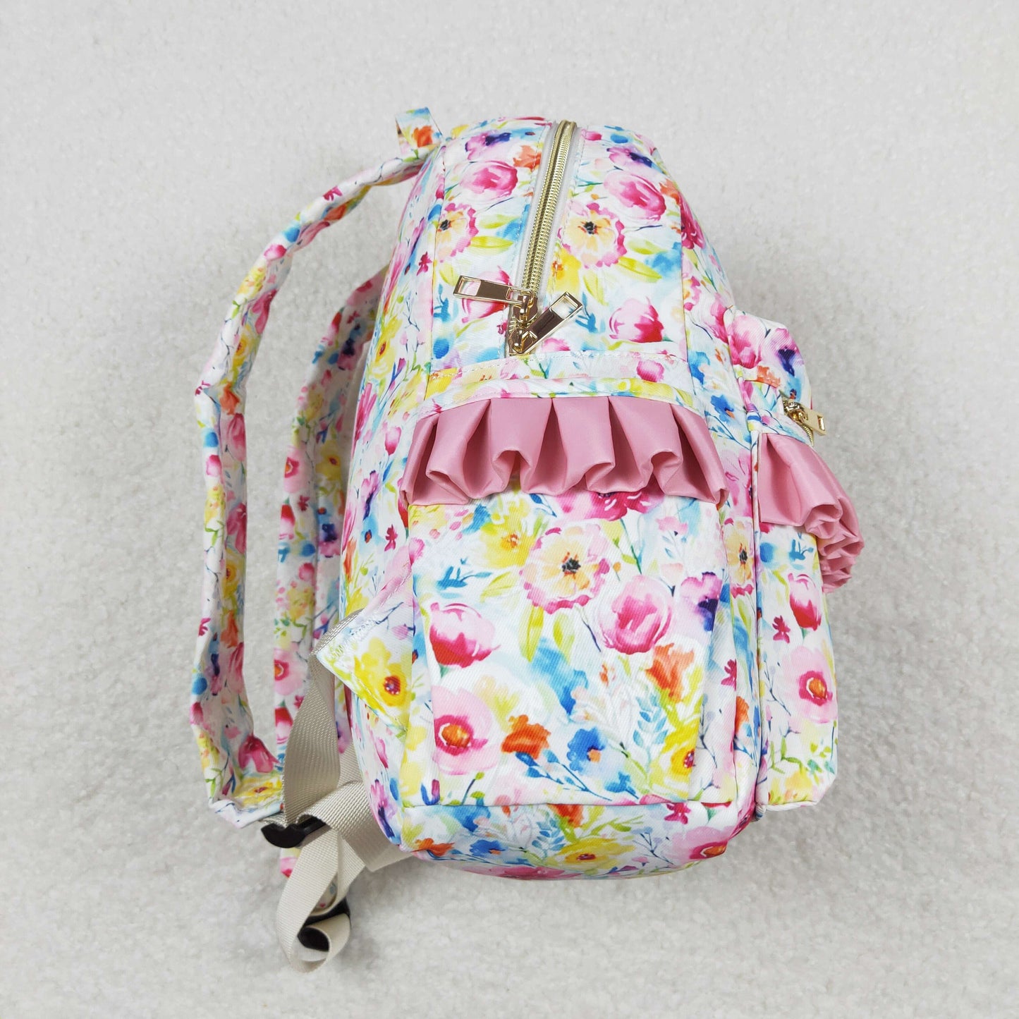 USA Shop Baby Kids Flower School Ruffle Backpack Bag