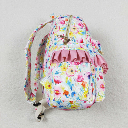 USA Shop Baby Kids Flower School Ruffle Backpack Bag