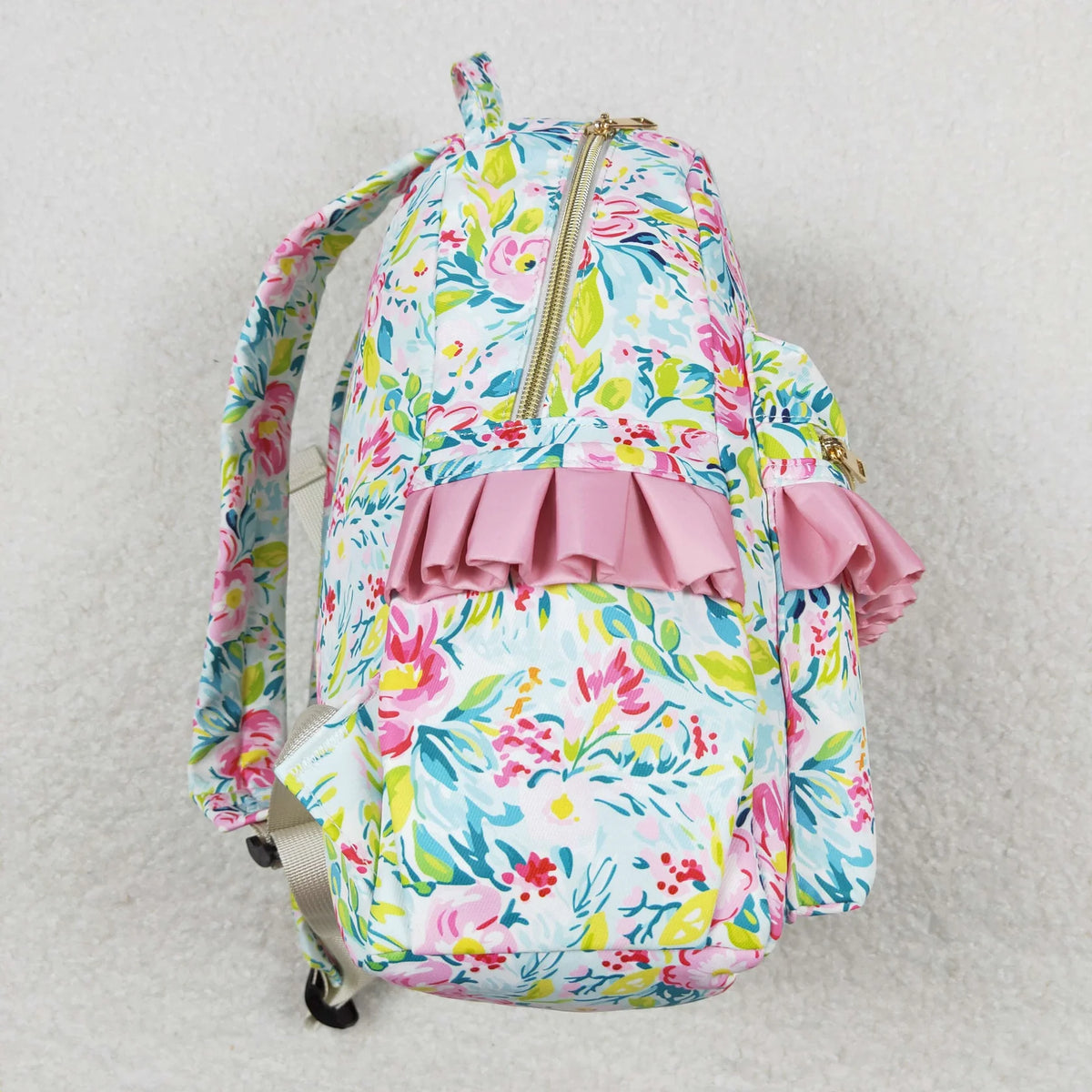 USA Shop Baby Girls Kids Flower Ruffle Backpack School Bag