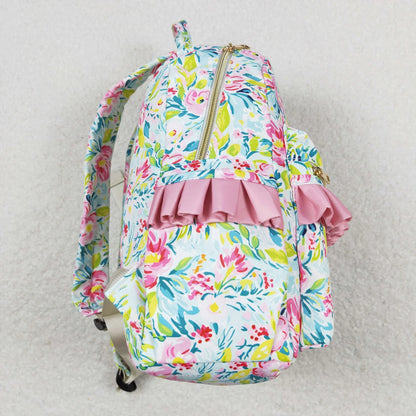 USA Shop Baby Girls Kids Flower Ruffle Backpack School Bag