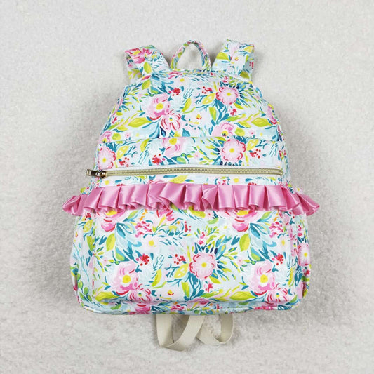 USA Shop Baby Girls Kids Flower Ruffle Backpack School Bag
