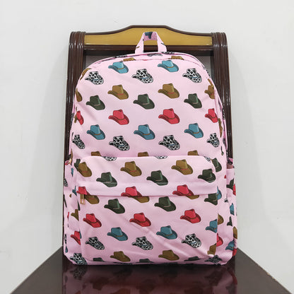 UPS Shop Baby Girls Kids Western Hats Pink Backpack School Bag