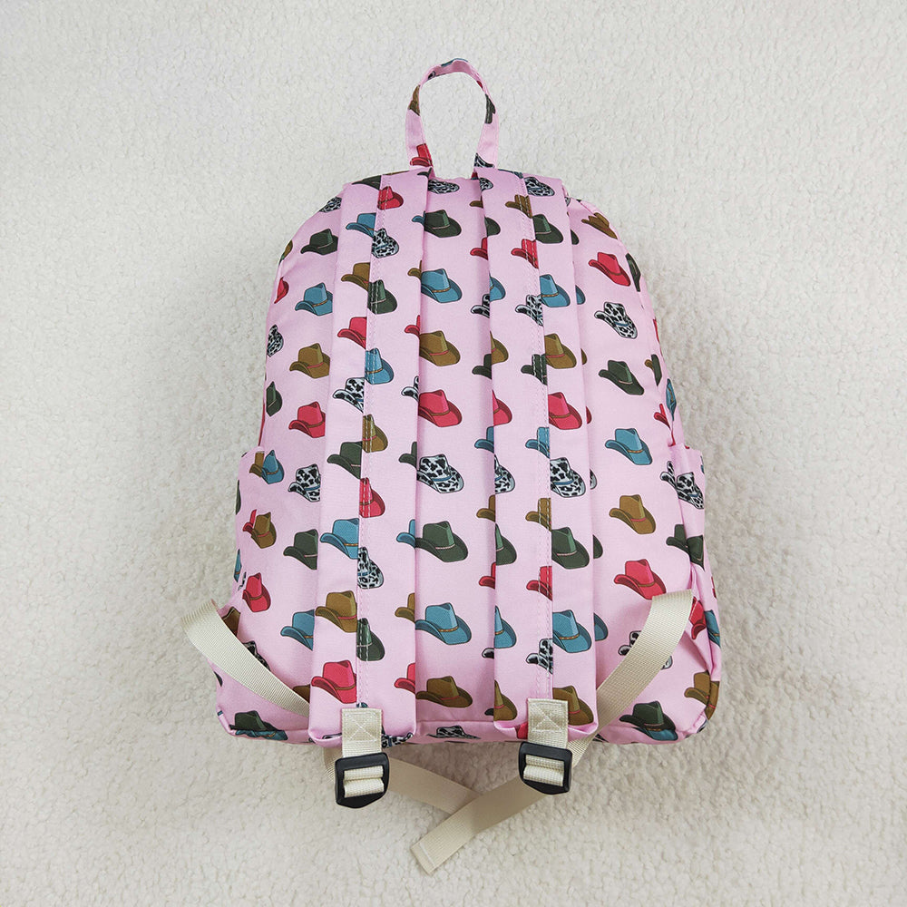UPS Shop Baby Girls Kids Western Hats Pink Backpack School Bag