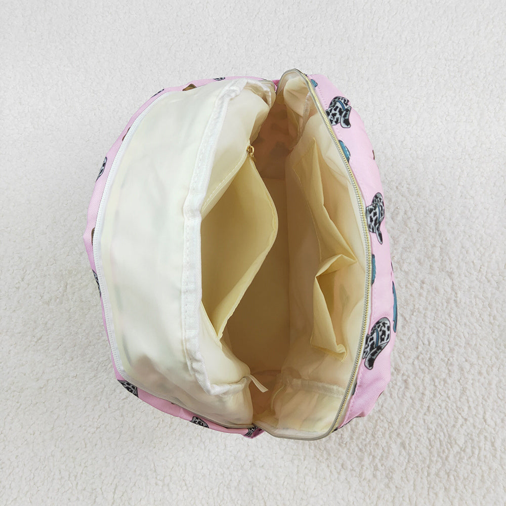 UPS Shop Baby Girls Kids Western Hats Pink Backpack School Bag