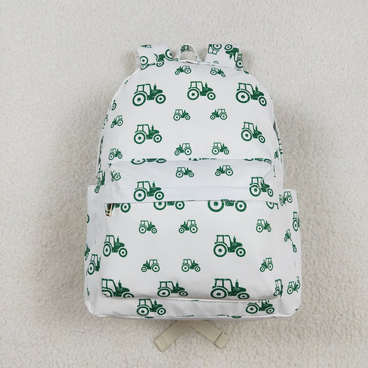 USA Shop Baby Boys Kids Green Tractors Backpack School Bag