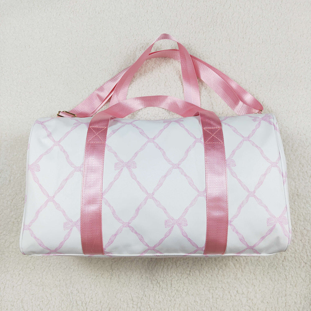 USA Shop Pink Bows Travel Package Gym Bags