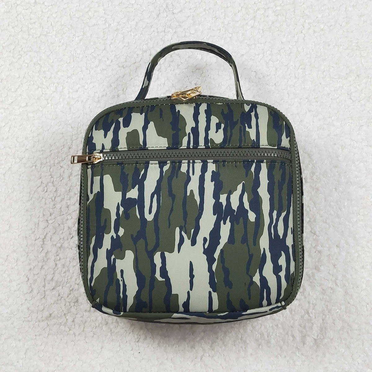 USA Shop Baby Boys Kids Green Camo Lunch Box Dinner Picnic Thermal Bag