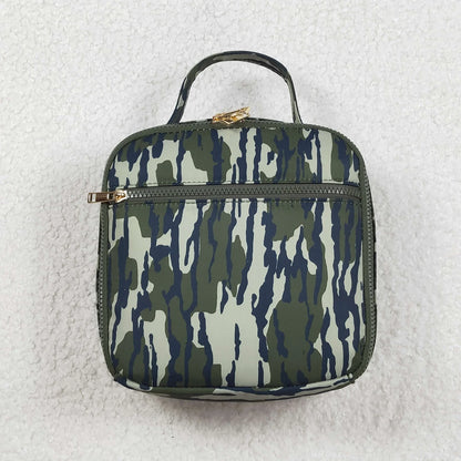 USA Shop Baby Boys Kids Green Camo Lunch Box Dinner Picnic Thermal Bag