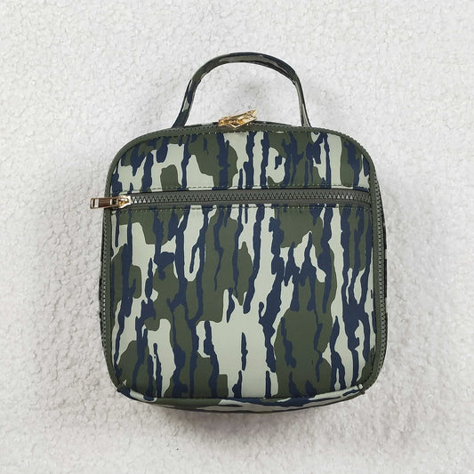 USA Shop Baby Boys Kids Green Camo Lunch Box Dinner Picnic Thermal Bag