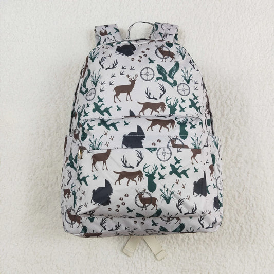 USA Shop Baby Boys Toddler Deer Ducks Zipper Backpack School Hunting Bag