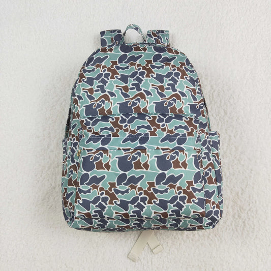 USA Shop Baby Boys Kids Camo Zipper Backpack School Bag