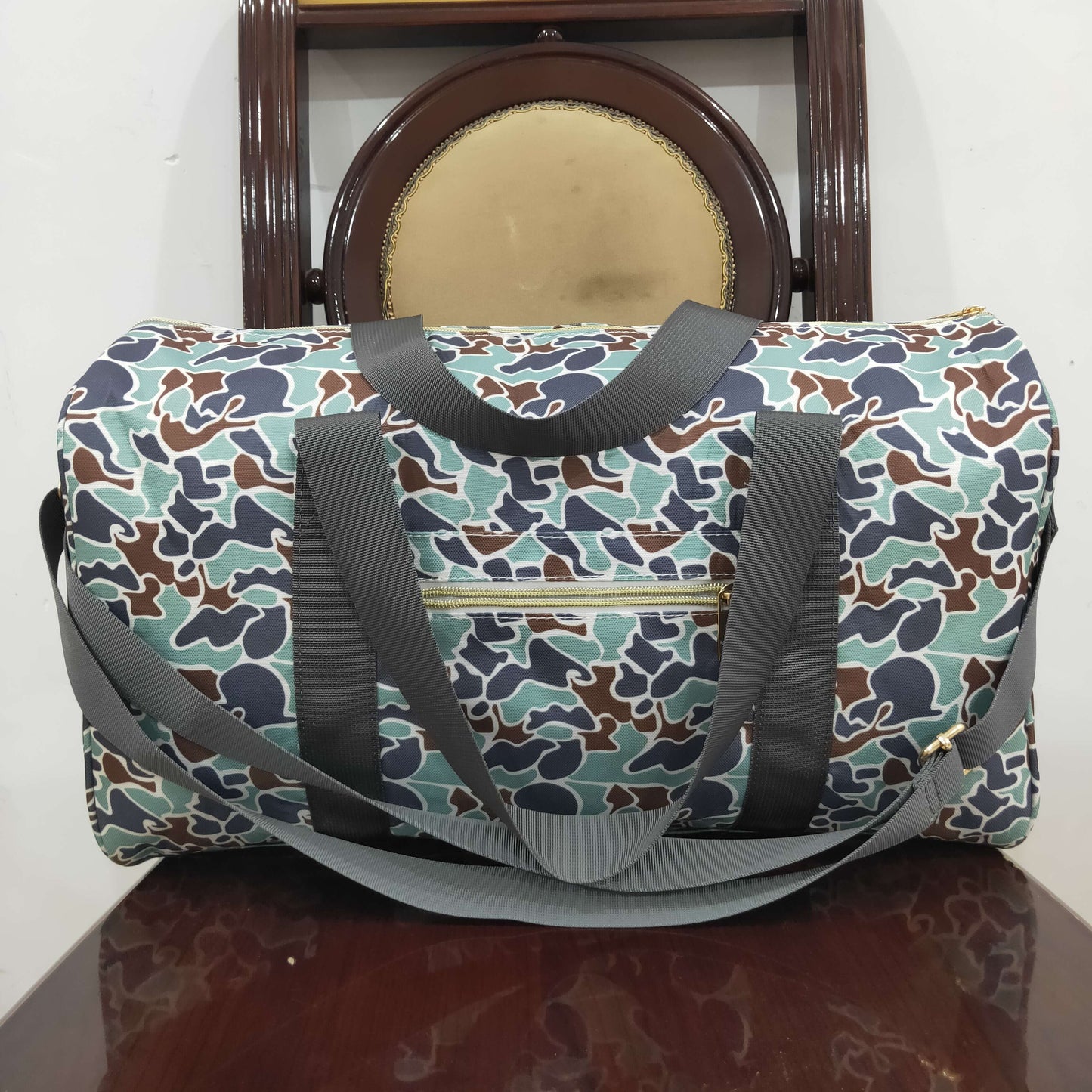 USA Shop Southern Green Camo Gym Travel Bag