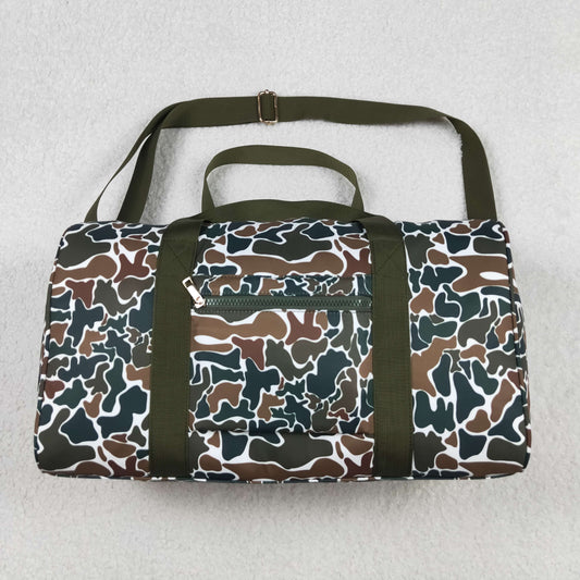 USA Shop Brown Camo Travel Gym Bag