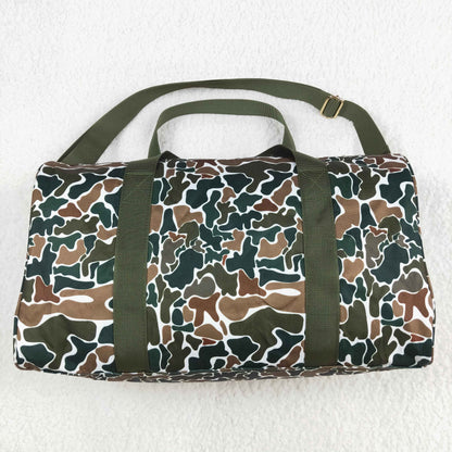 USA Shop Brown Camo Travel Gym Bag