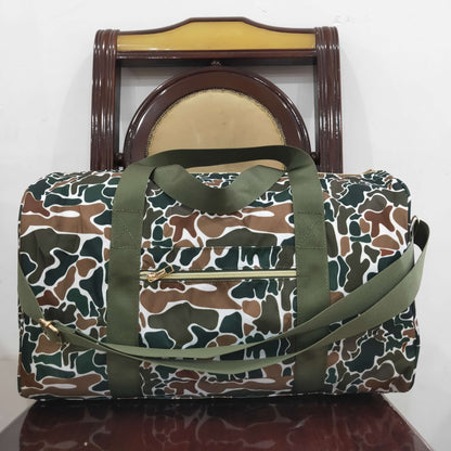 USA Shop Brown Camo Travel Gym Bag