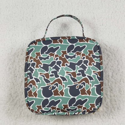 USA Shop Baby Kids Ducks School Green Camo Lunch Box