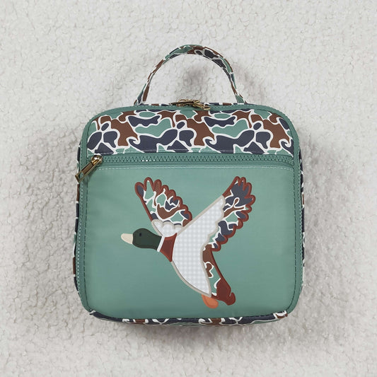 USA Shop Baby Kids Ducks School Green Camo Lunch Box