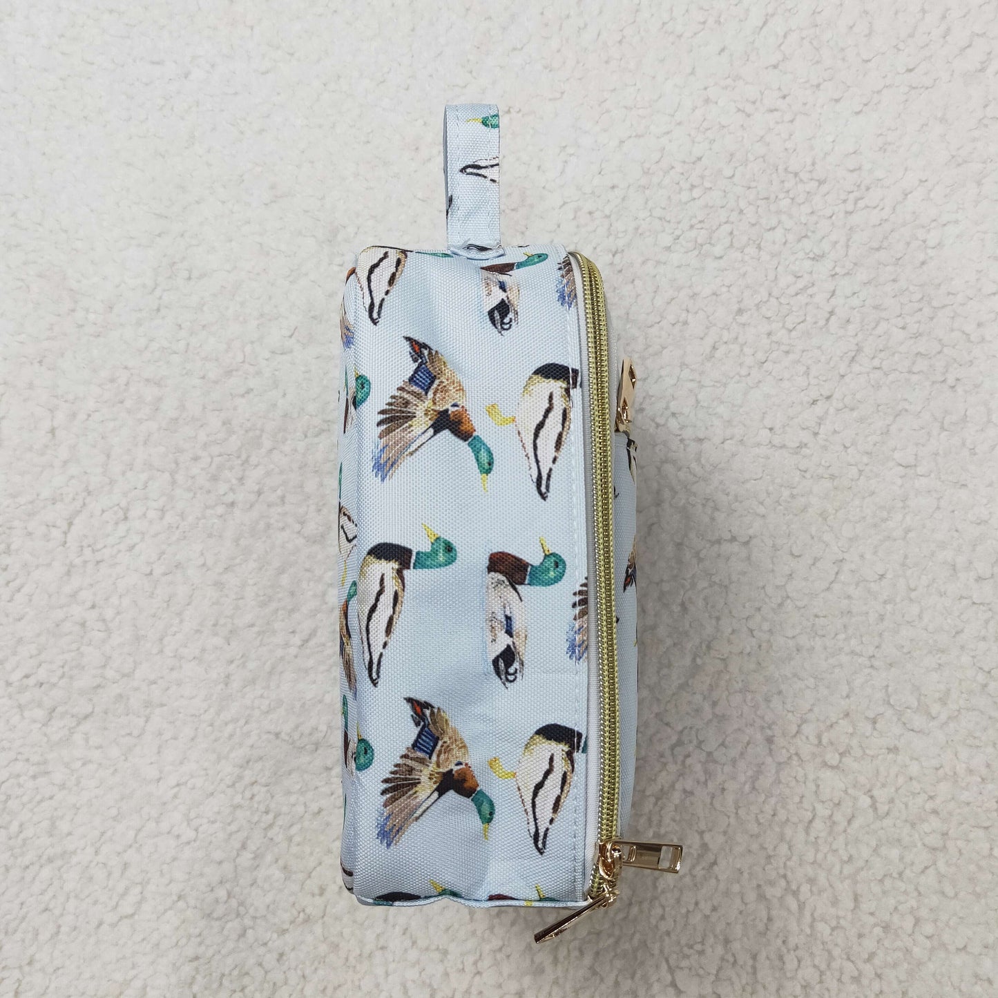 USA Shop Baby Kids Ducks Hunting School Blue Lunch Box