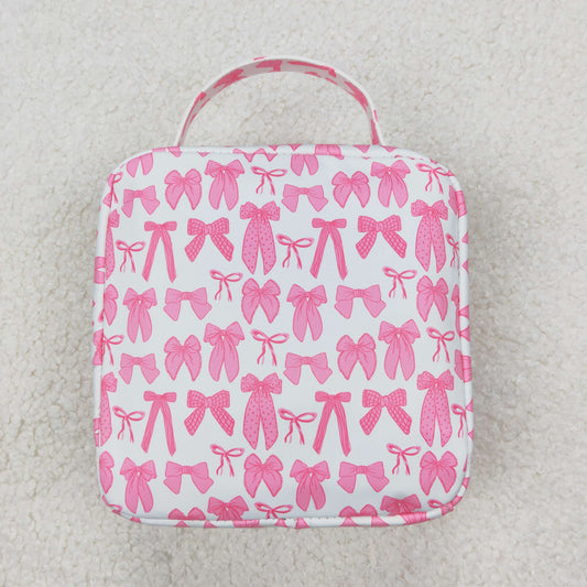USA Shop Baby Kids Pink Bows School Lunch Box