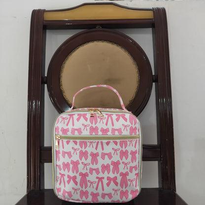USA Shop Baby Kids Pink Bows School Lunch Box