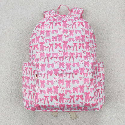 USA Shop Baby Girls Pink Bows School Backpack Bag